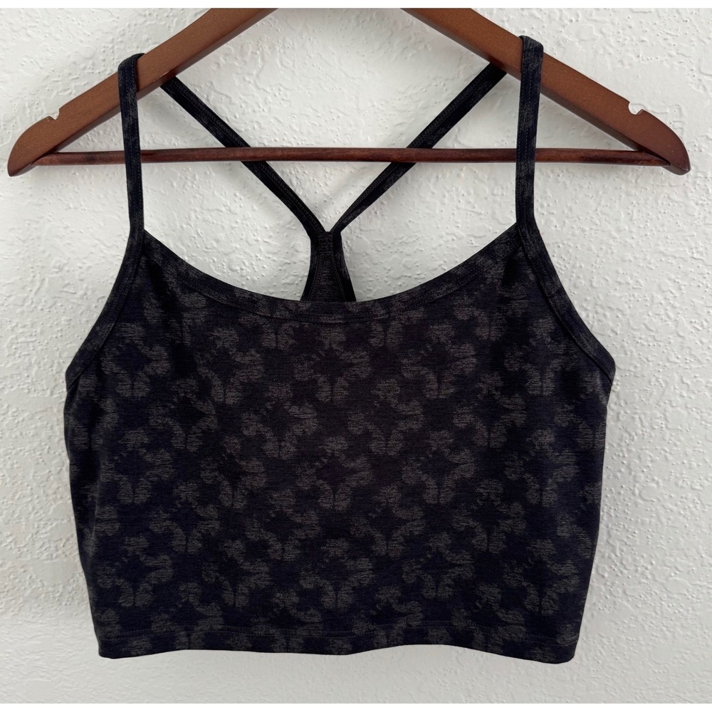 OFFLINE by Aerie The Hugger Recharge Black Longline Bra Workout Top Size Large - Picture 1 of 9